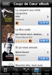 La Fnac adapte son application Fnacbook  l'iPhone